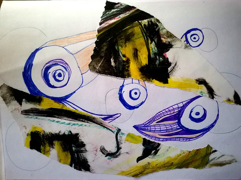 Abstract Self Collage